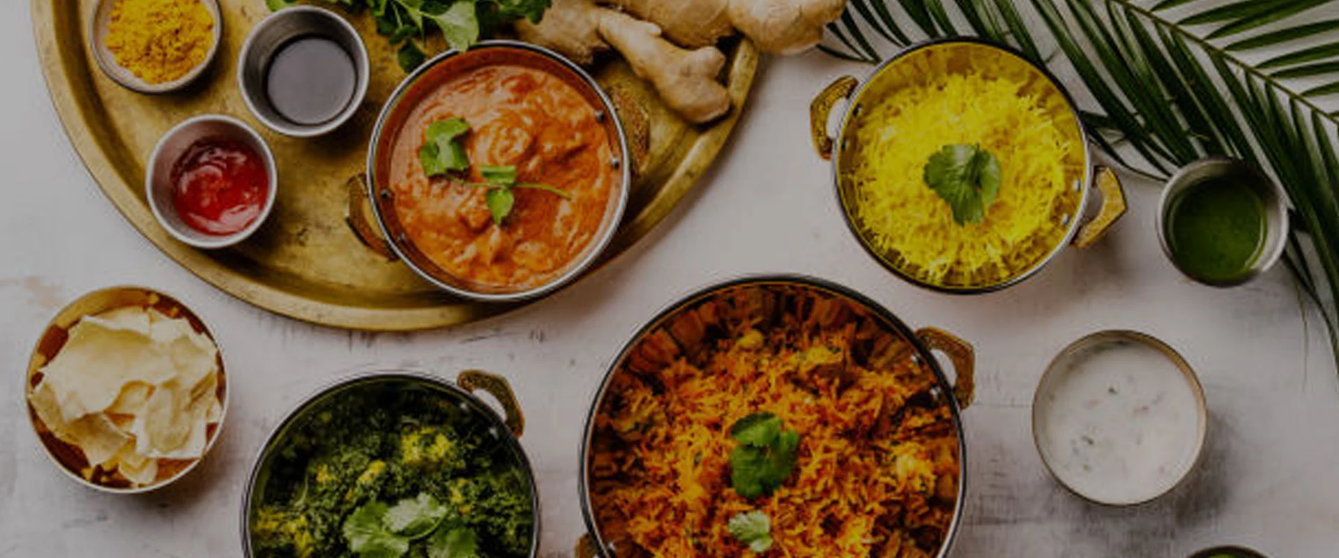 Indian Chef Executive Takeout catering spread with authentic Indian dishes